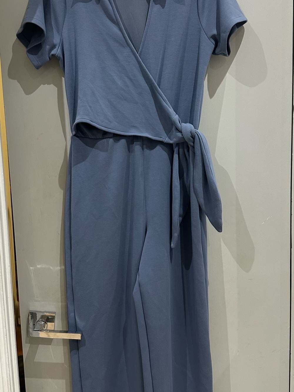 Spanx Women’s Blue Collared Wrap Jumpsuit - Picture 2 of 6